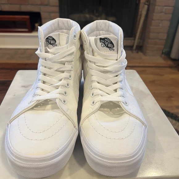 Vans SK8 HI PLATFORM‎ 2 True White Shoes Men 7.5 Women 9 NEW in BOX - Picture 4 of 10